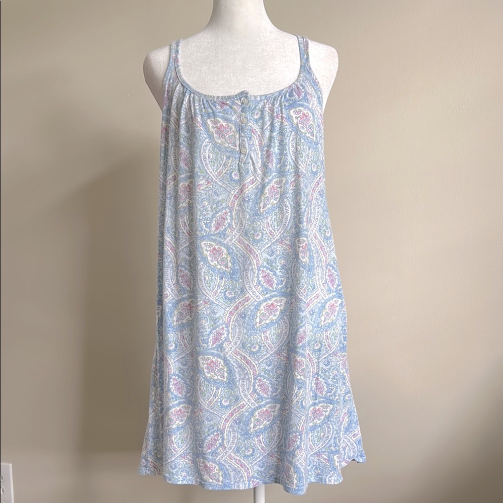 Lauren Ralph Lauren Blue Paisley Sleep Chemise